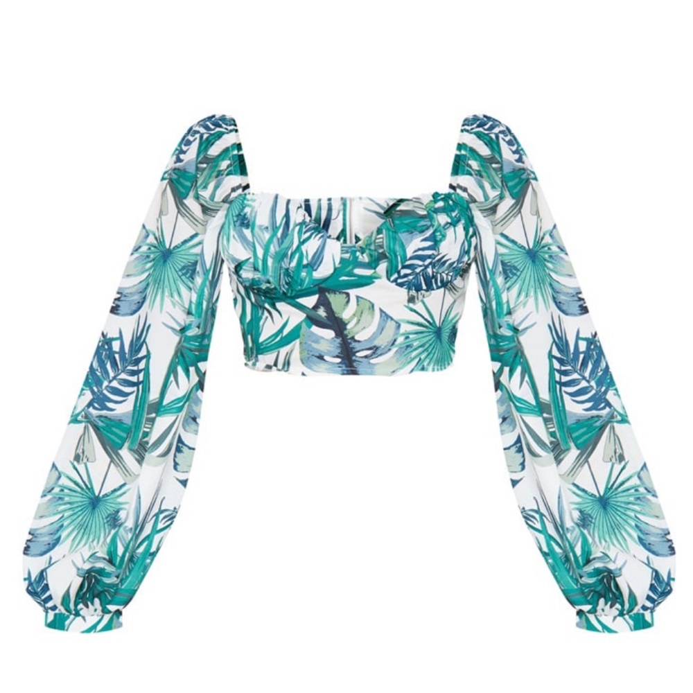 PLT Green Sexy Leaf Top - Picture 4 of 5